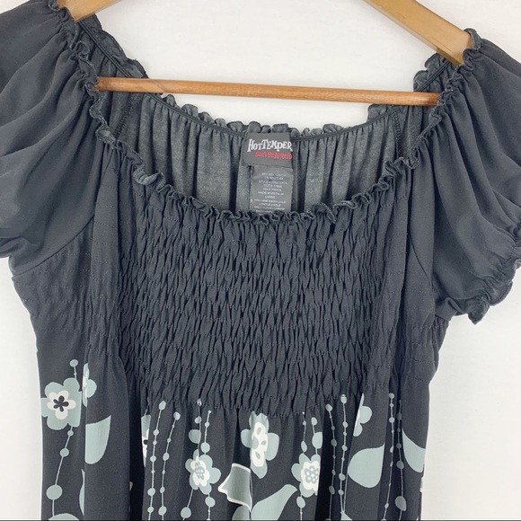 Hot Tempered Fitted Bust Cap Sleeve Scoop Neck Top - Picture 7 of 12